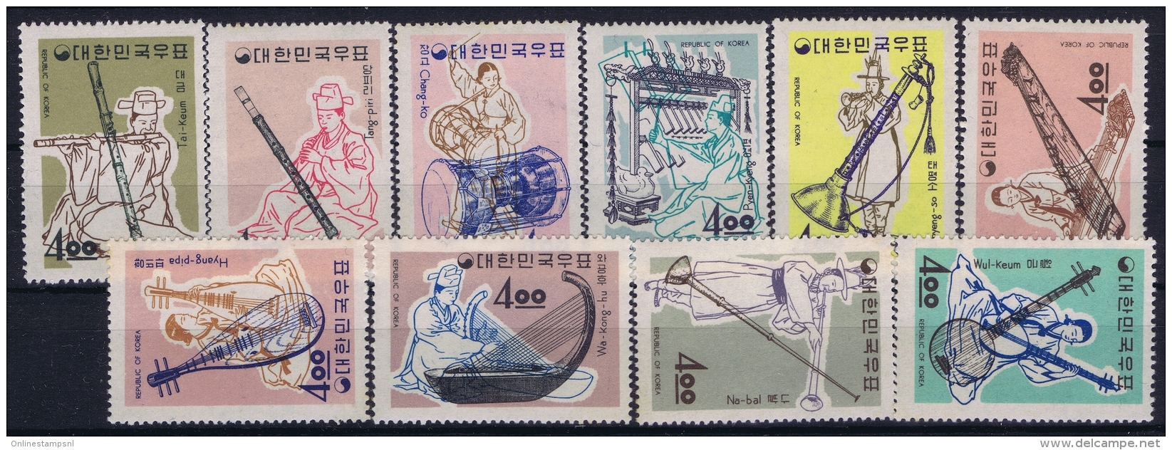 South Korea  Mi Nr 406 - 415 Postfrisch/neuf Sans Charniere /MNH/**  1963 - Korea, South