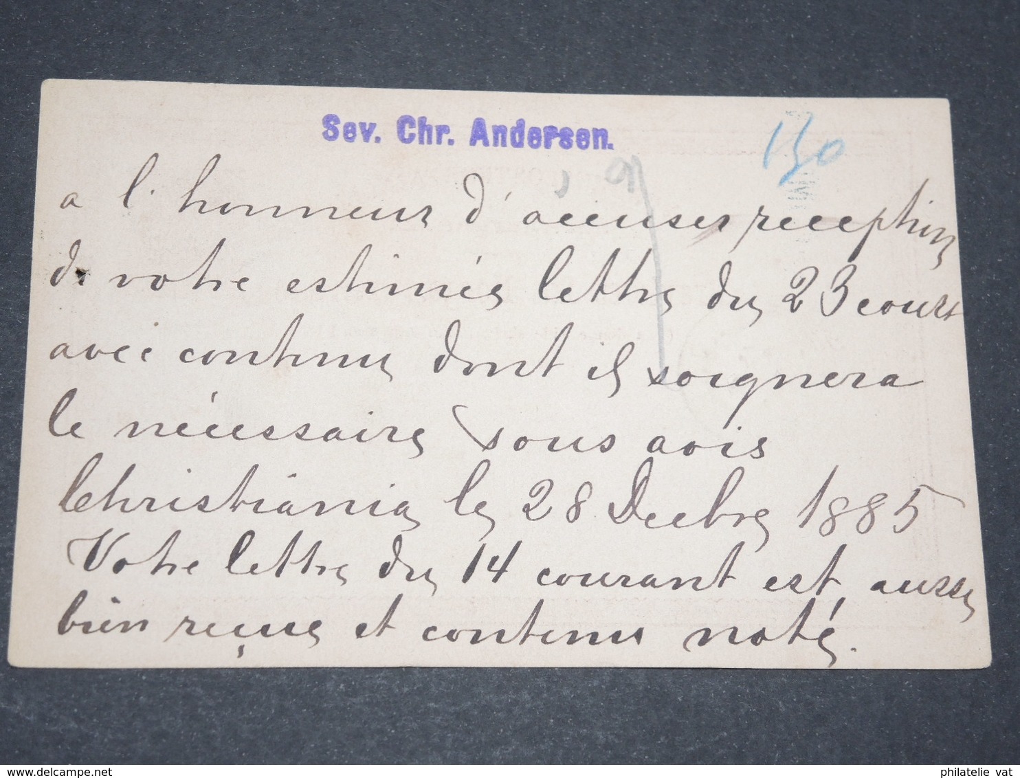 NORVEGE - Entier 10 Ore Pour Bruxelles - 1886 - P 22589 - Ganzsachen