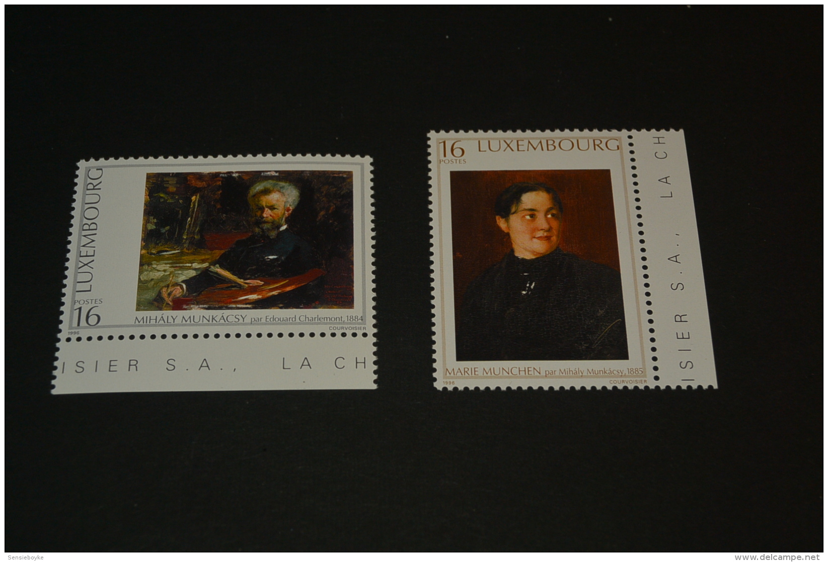 K14765- Set   MNh Luxembourg -1996- SC. 942-943- Portarit Of Munkacsy By Edouard Charlemont ,Marie Munchen By Munkacsy - Altri & Non Classificati