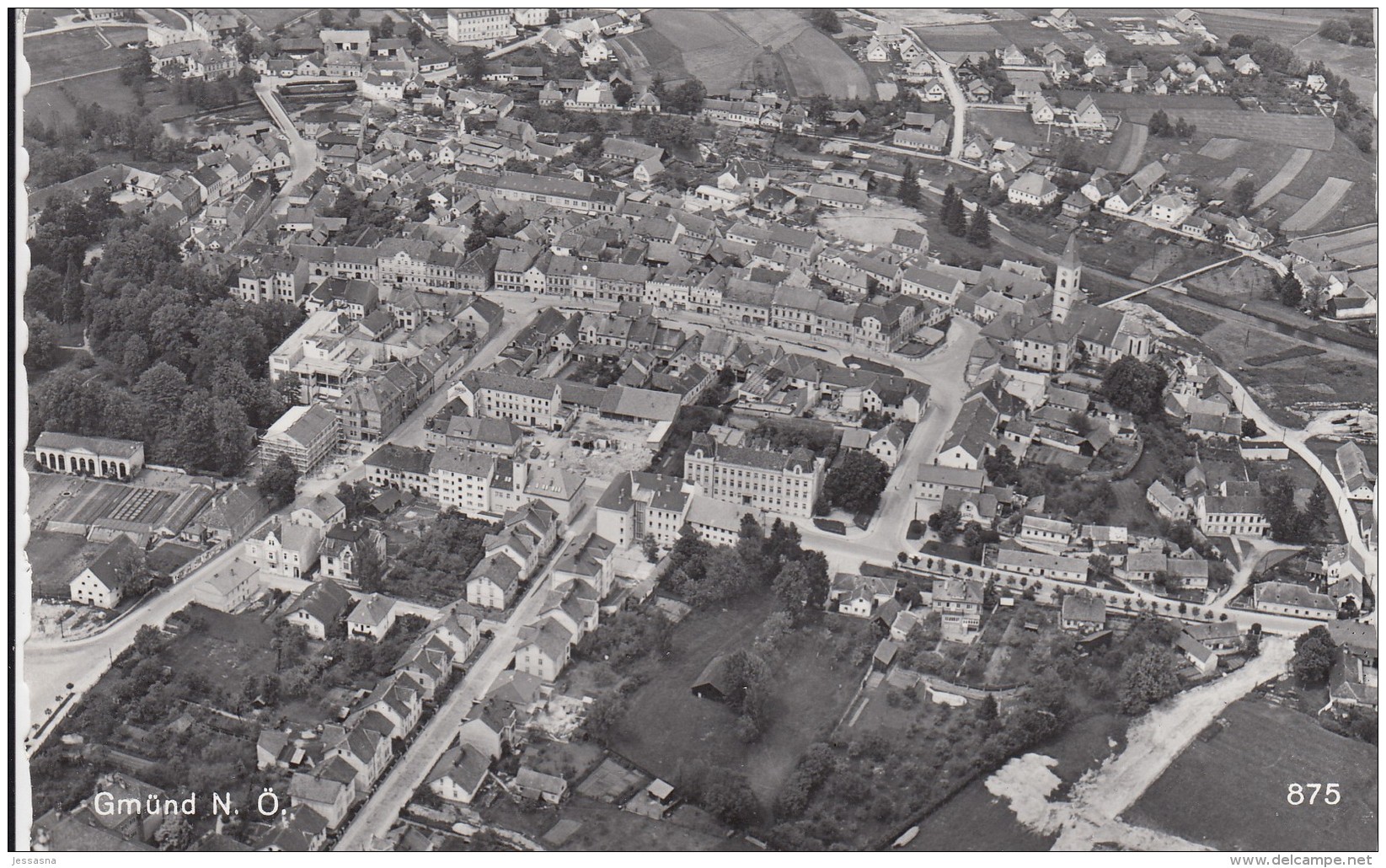 AK - NÖ - Gmünd - Fliegeraufnahme - 1950 - Gmünd