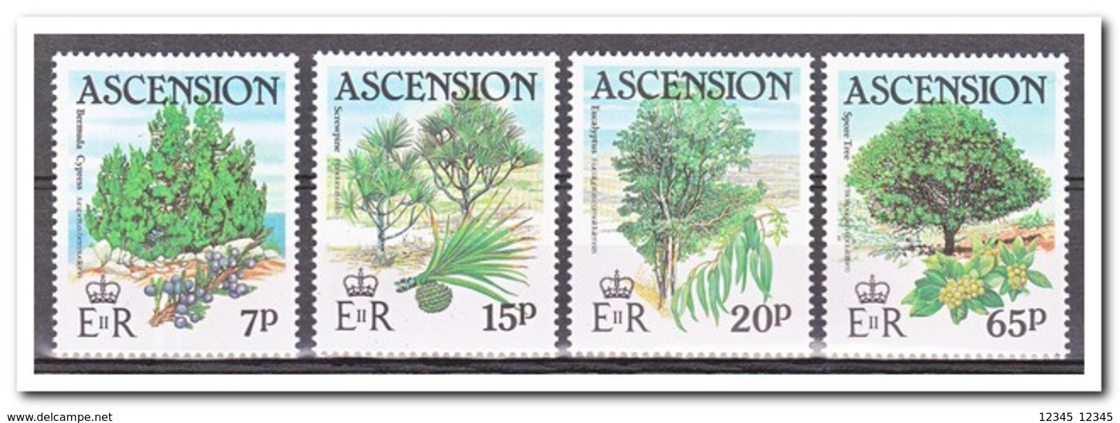 Ascension 1985, Postfris MNH, Trees - Ascension