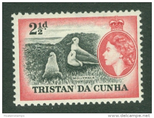 Tristan Da Cunha: 1954   QE II - Pictorial   SG18    2&frac12;d     MH - Tristan Da Cunha