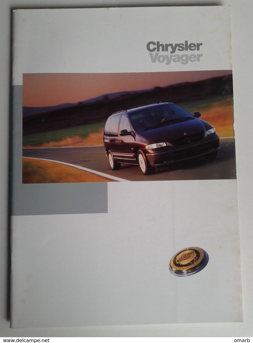 Dep050 Depliant Advertising Auto Car Motore Sport Engine Chrysler Voyager Monovolume - Automobili
