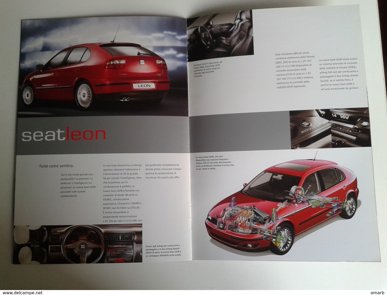 Dep049 Depliant Advertising Gamma Seat Spain Auto Car Motore Sport Engine Leon Ibiza - Cars