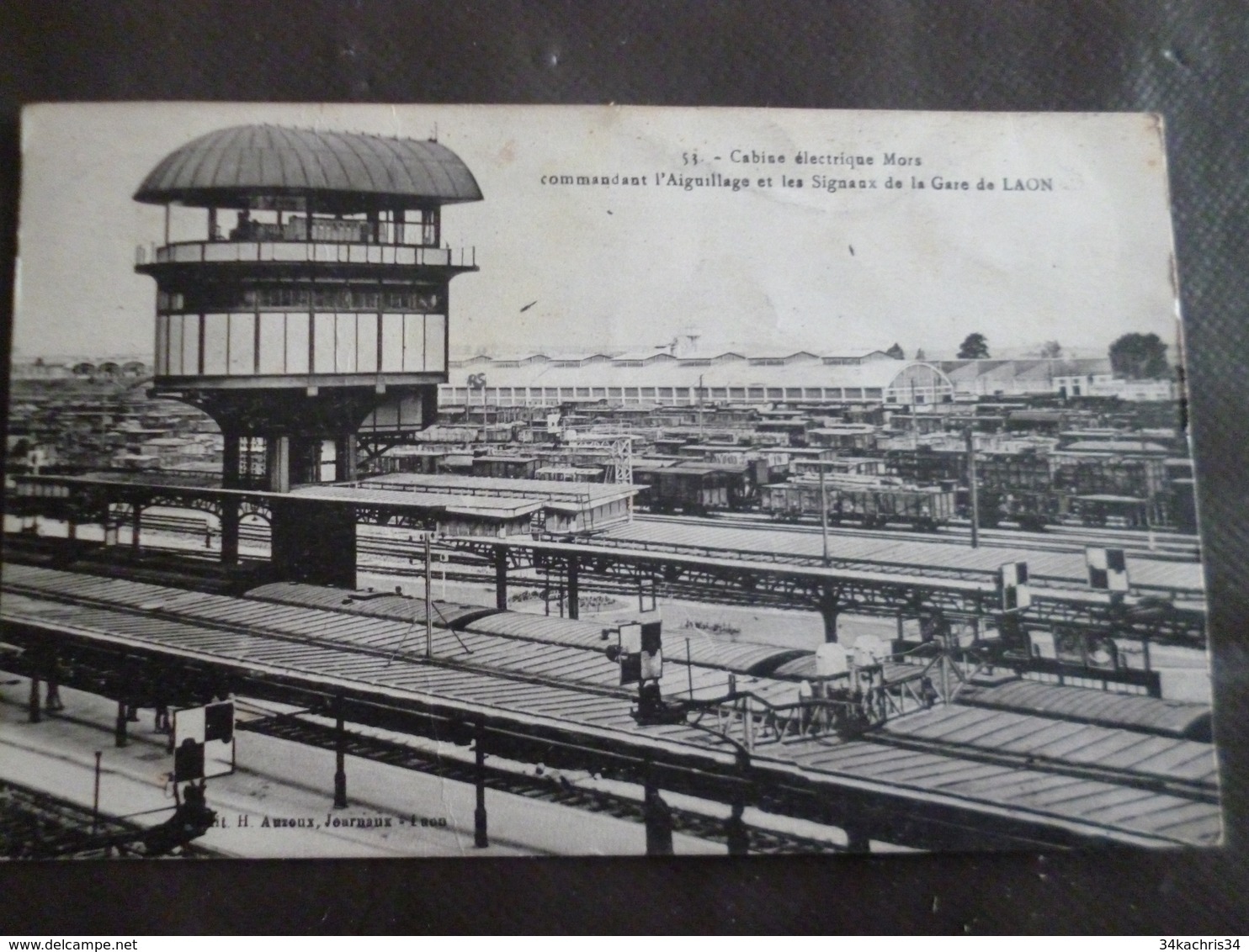 CPA 02 Aisne Laon Cablise électrique Mors Commandant L'aiguillage Et Les Signaux De La Gare - Laon