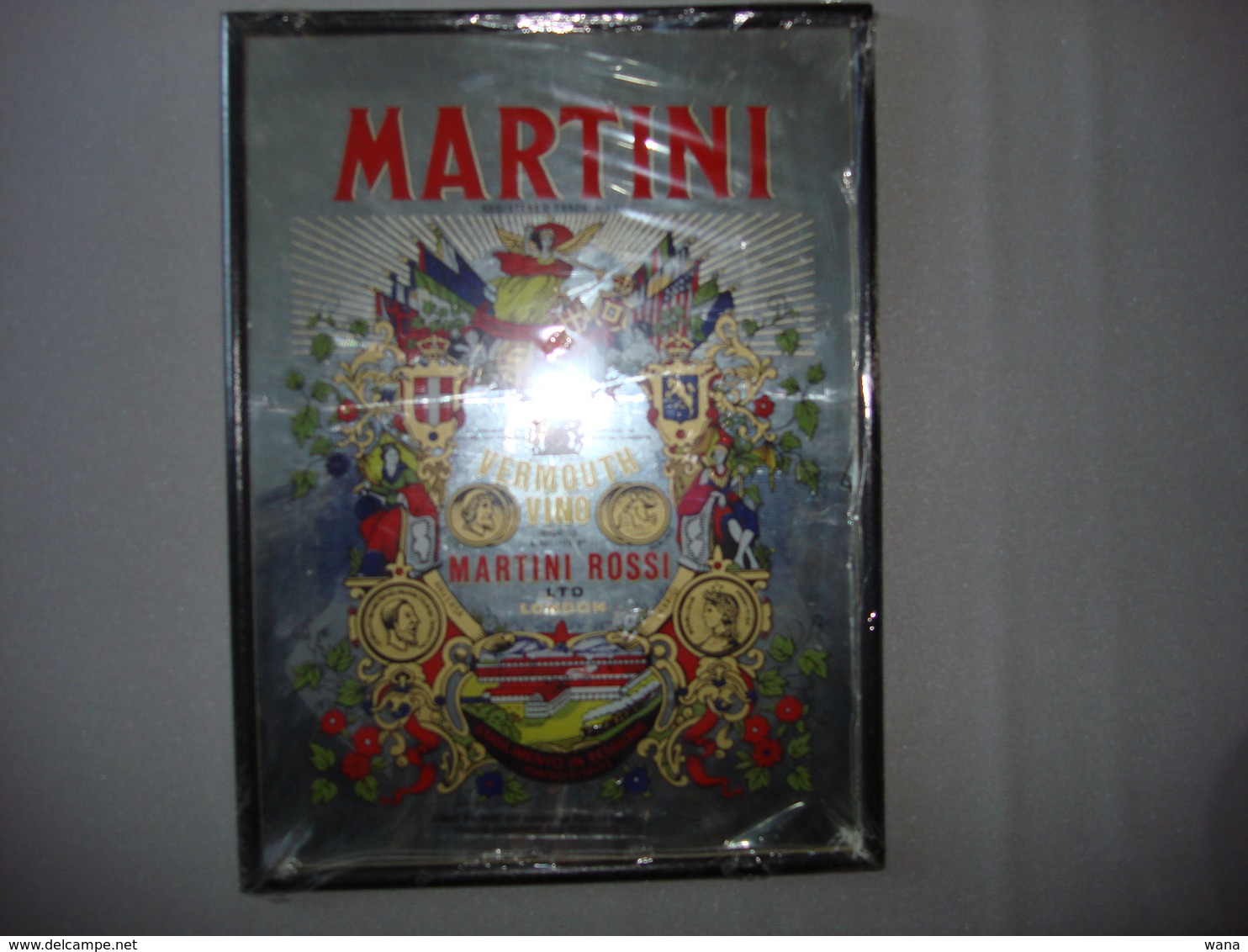 Miroir   Martini Vermouth Neuf Encore Emballé 39X29 Cm - Spiegel
