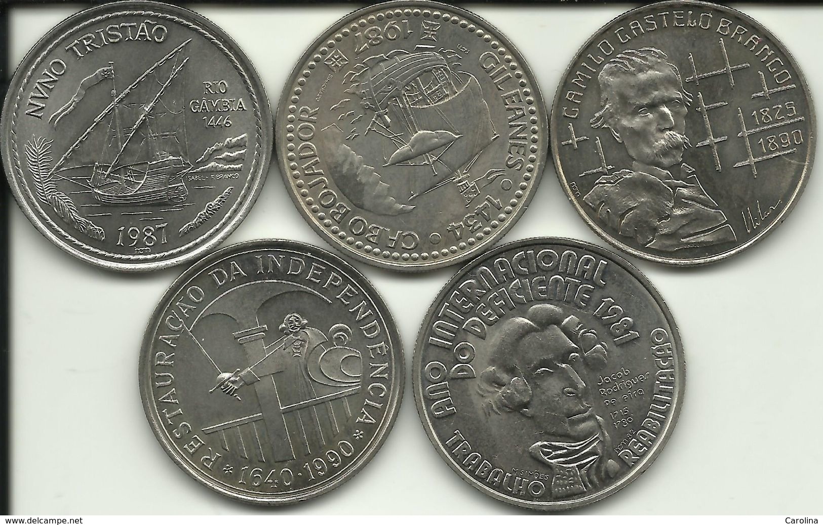 5 Coins Of 100 Escudos - AU - See Photos - Excellent Price. - Portugal