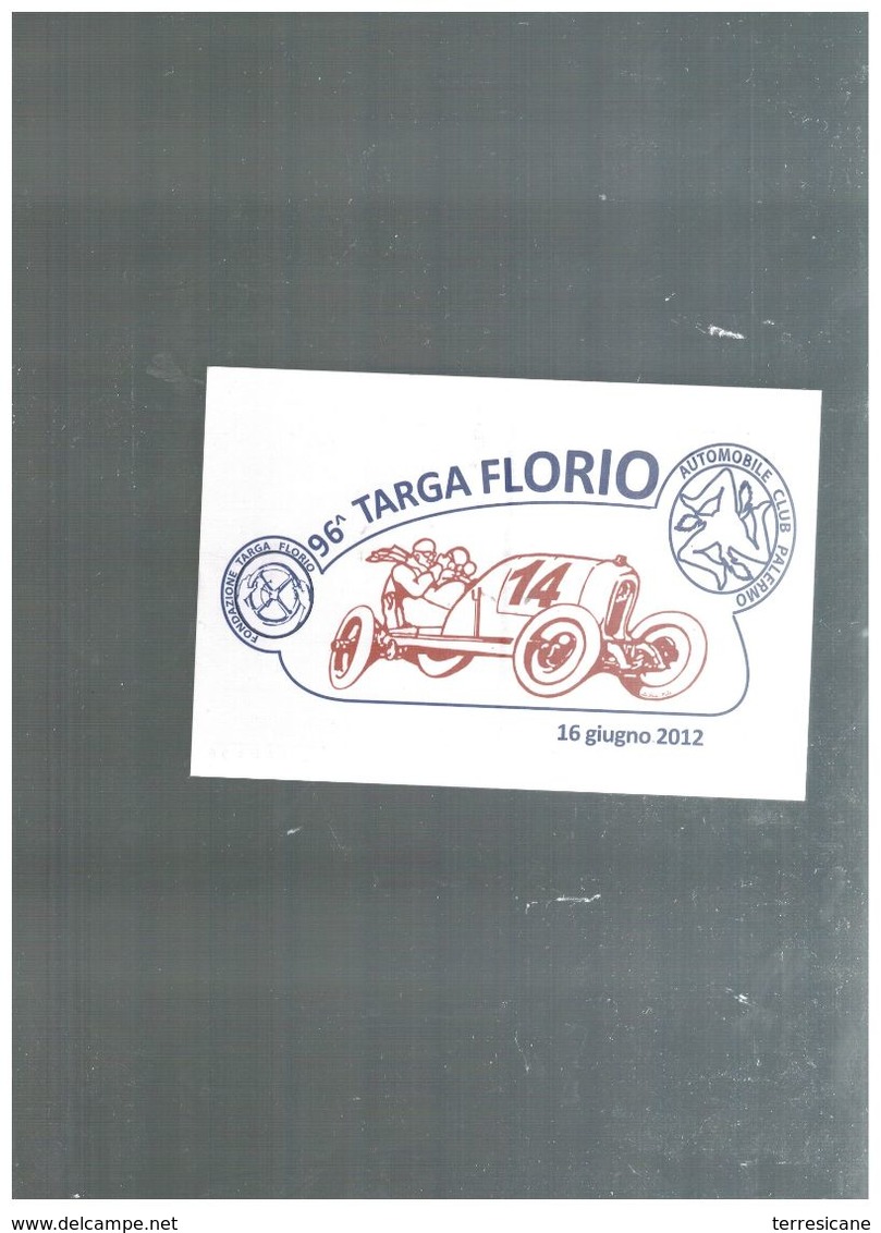 X 96 TARGA FLORIO RALLY CIR NUOVA NON VIAGGIATA BOZZETTO ALFA ROMEO 1920 - Rallyes