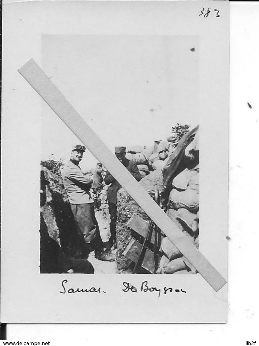 1914-1915 Soldats Français Photographe Dans La Tranchée Appareil Photo Westpocket Lunettes Anti-gaz 1 Photo Ww1 1wk - War, Military