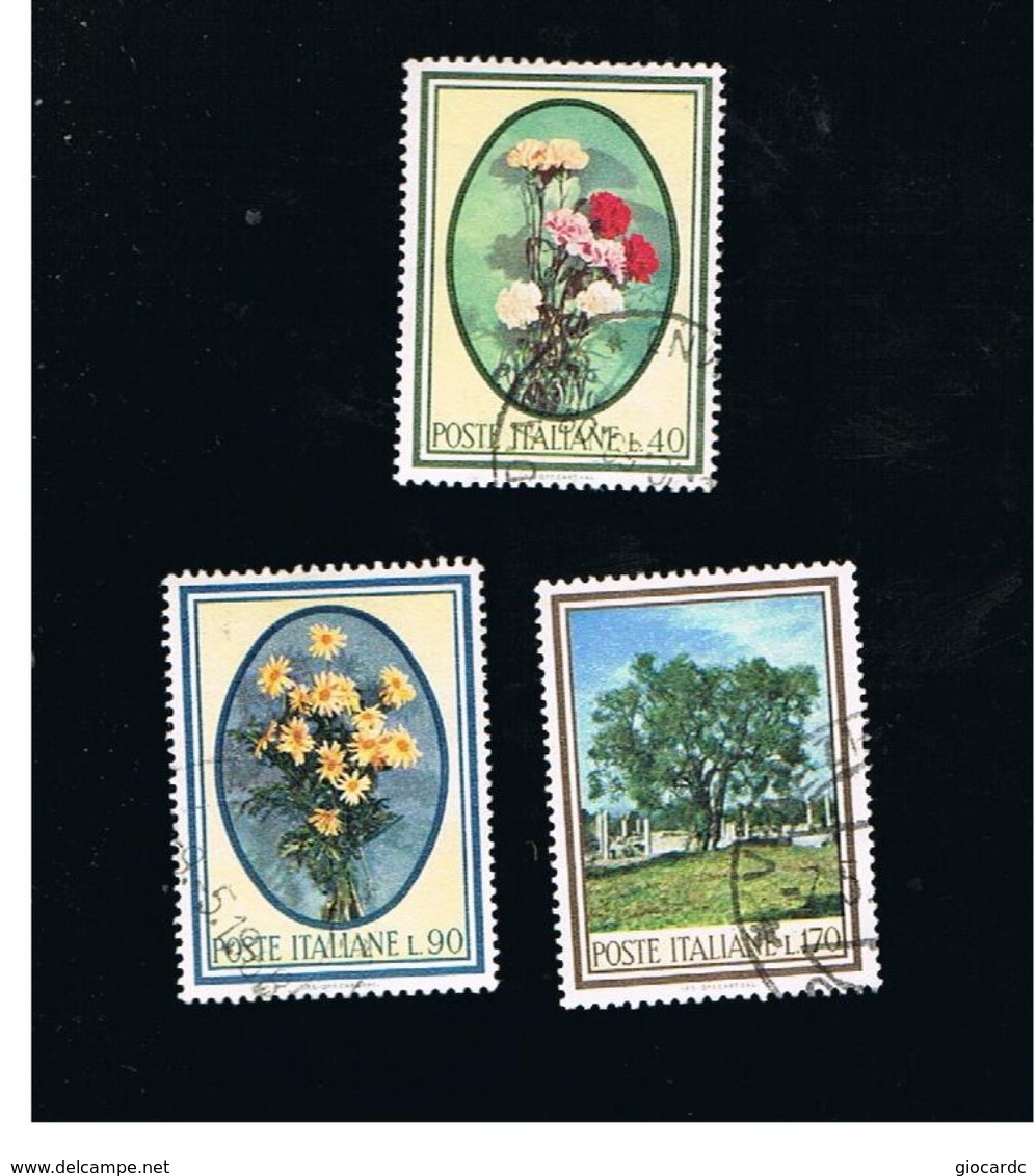 ITALIA REPUBBLICA  - SASS. 1020.1023       - 1965           FLORA  -      USATO - 1961-70: Usati