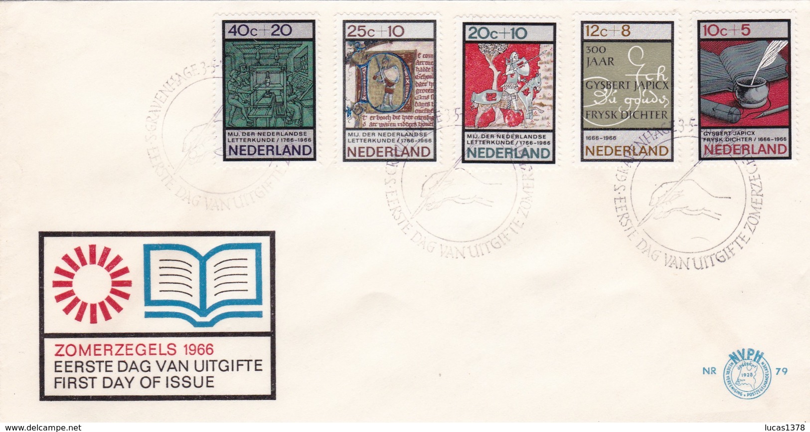 NEDERLAND 1966  FDC E79 - FDC