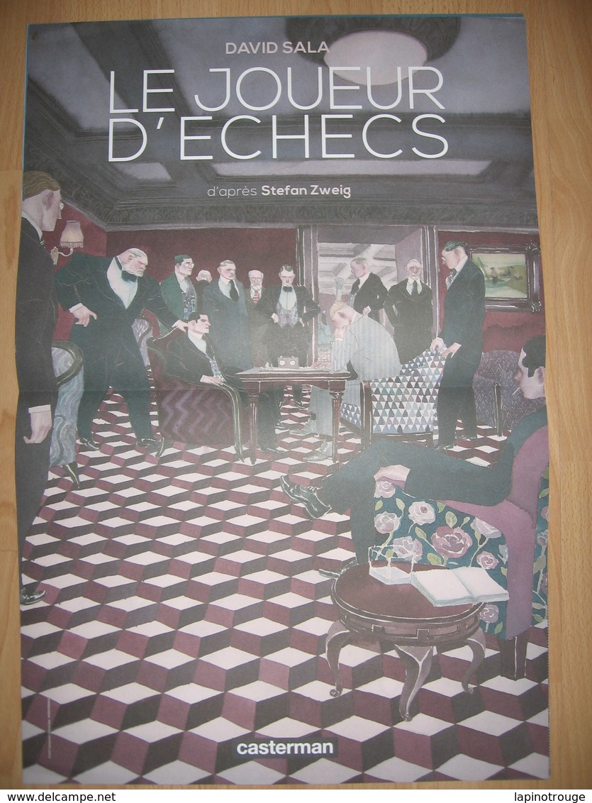 Affiche Le Joueur D'échecs David SALA Stefan ZWEIG Casterman 2017 - Affiches & Offsets