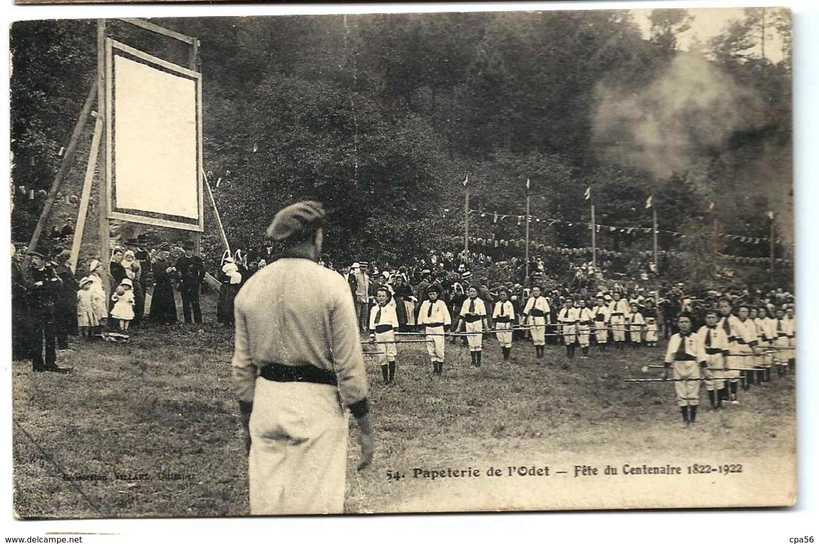 ERGUE GABERIC ? Papéterie De L'Odet - N°54 Fête Du Centenaire 1922 - Vente Directe X - Ergué-Gabéric