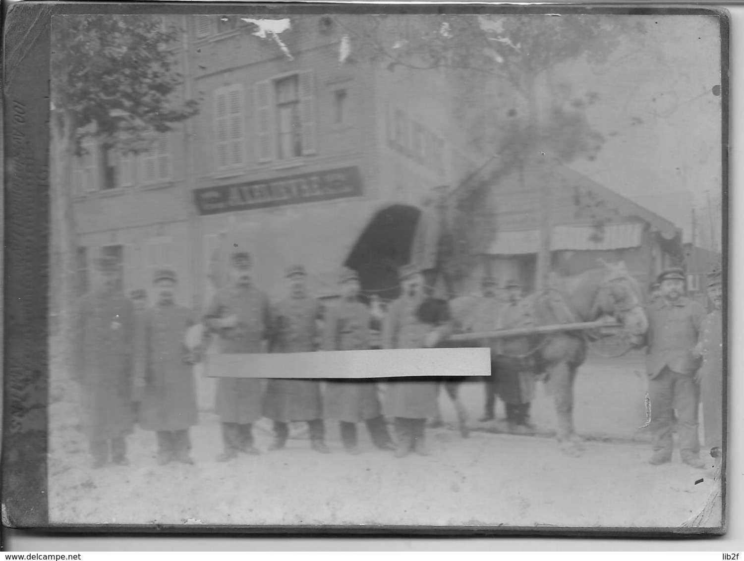 1914 Soldats Français Du 72ème Régiment D'infanterie Mobilisation Amiens Dépôt Morlaix Et Attelage 1 Photo Ww1 14-18 1wk - War, Military