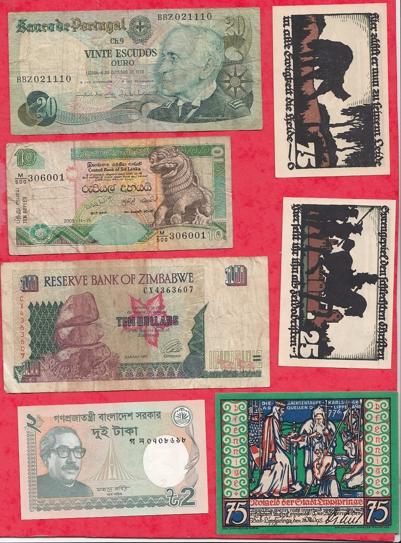 Pays Du Monde 10 Billets état Voir Scan  Lot N °414 (Allemagne 3 Billets En SUP) - Alla Rinfusa - Banconote