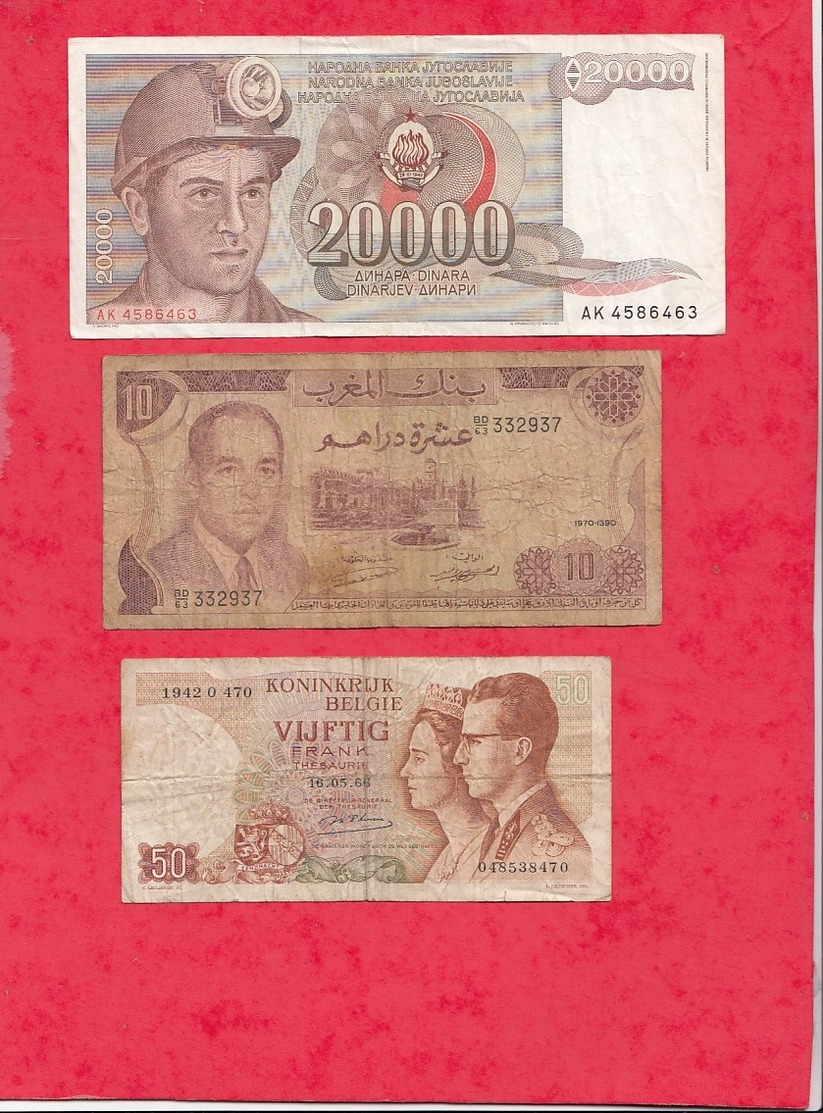 Pays Du Monde 10 Billets état Voir Scan  Lot N °414 (Allemagne 3 Billets En SUP) - Alla Rinfusa - Banconote
