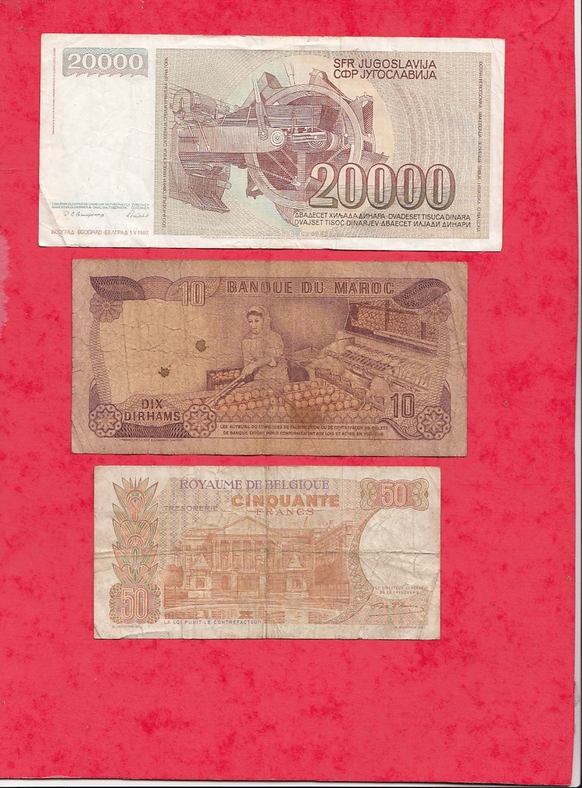 Pays Du Monde 10 Billets état Voir Scan  Lot N °414 (Allemagne 3 Billets En SUP) - Alla Rinfusa - Banconote