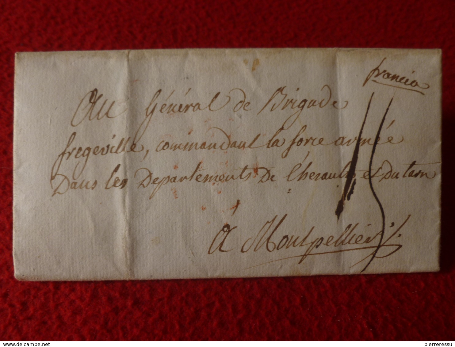 LETTRE AUTOGRAPHE MARECHAL D EMPIRE MARQUIS PERIGNON AMBASSADE ESPAGNE AU GENERAL DE BRIGADE 1796