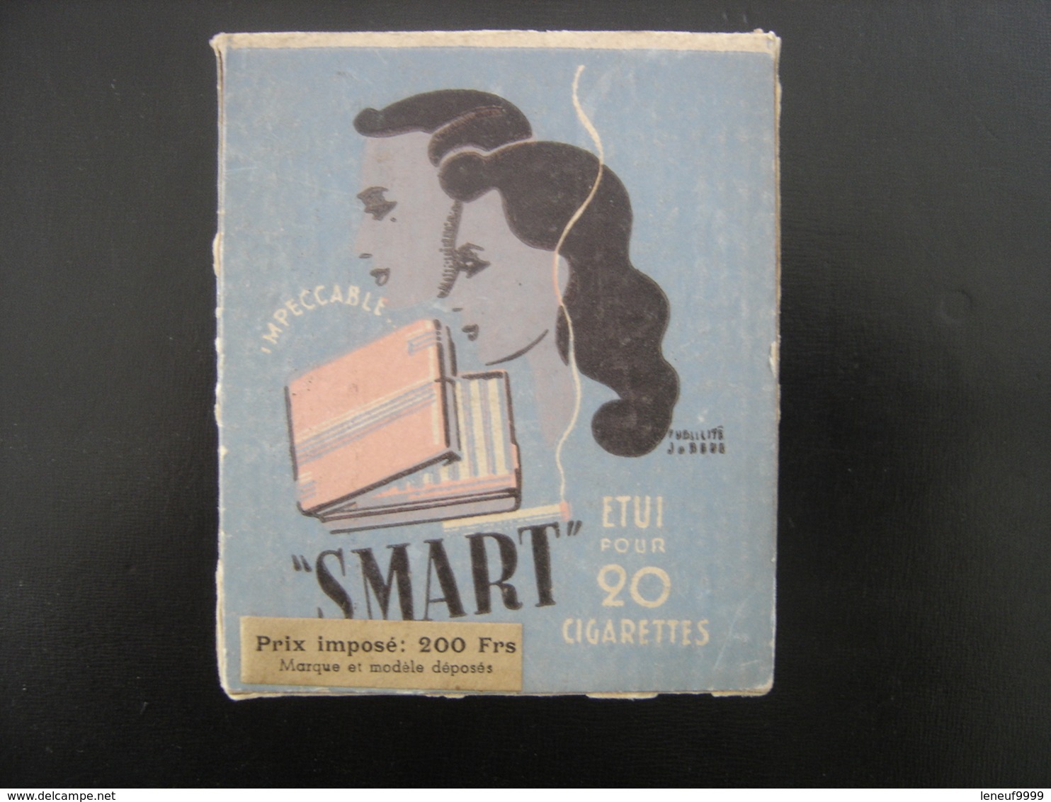 Etui Pour 20 Cigarettes SMART Made In France Plastique Pratique Prix 200 Francs VINTAGE - Empty Cigarettes Boxes