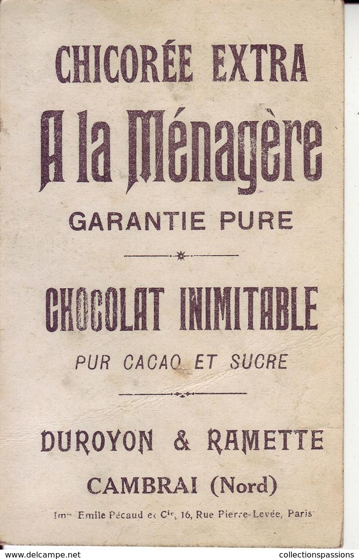 - CHOCOLAT DUROYON & RAMETTE - Les Boissons - Le Vin Chianti - Cambray (Nord) - - Duroyon & Ramette