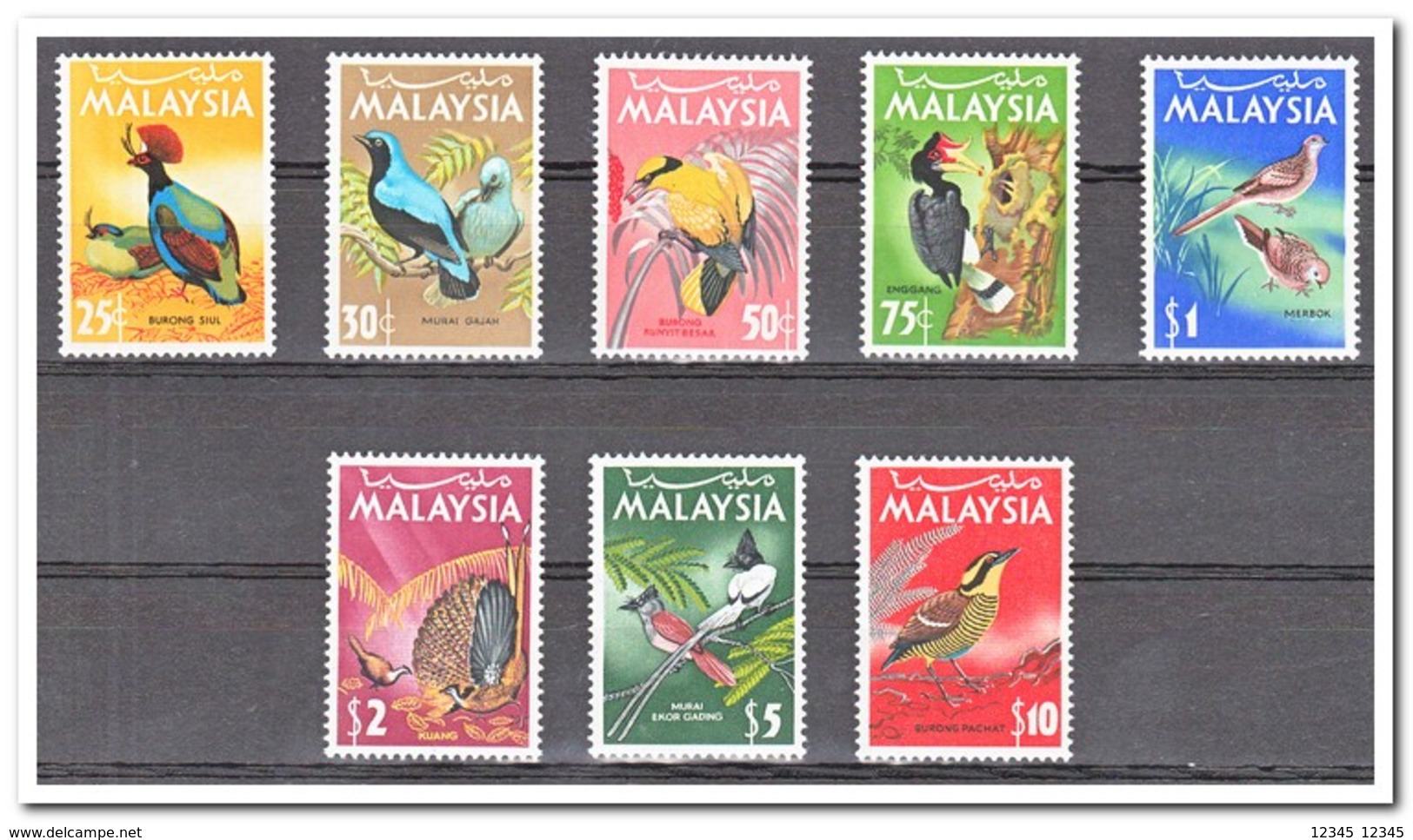 Maleisië 1965, Postfris MNH, Birds - Malaysia (1964-...)
