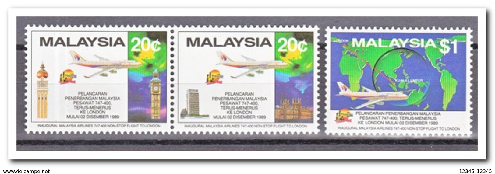 Maleisië 1989, Postfris MNH, Airplanes - Maleisië (1964-...)