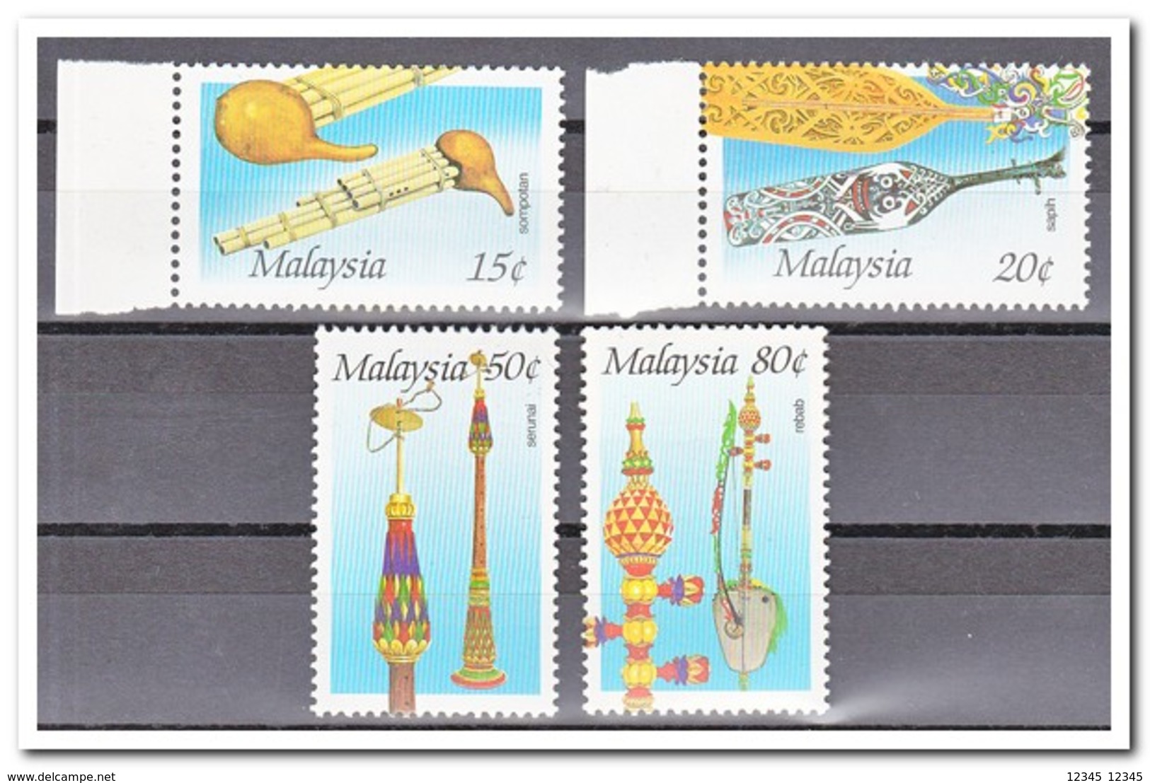 Maleisië 1987, Postfris MNH, Music Instruments - Malaysia (1964-...)