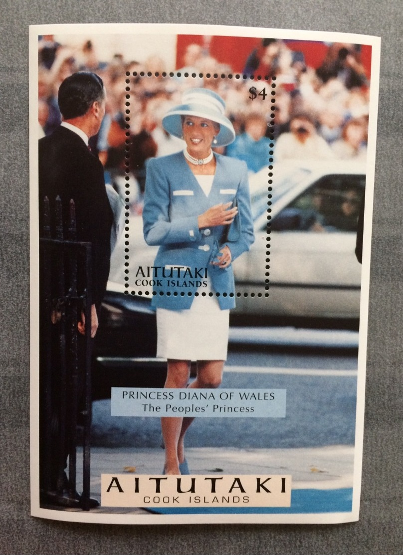 Aitutaki - Cook Islands Lady Diana Princess Of Wales MNH** Low Start! - Aitutaki