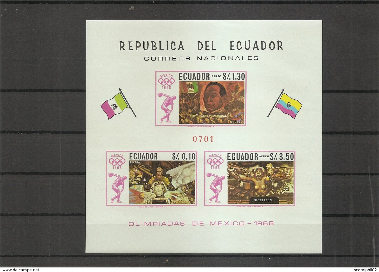 JO De Mexico -1968 ( BF 36 XXX -MNH- De L'Equateur) - Ete 1968: Mexico