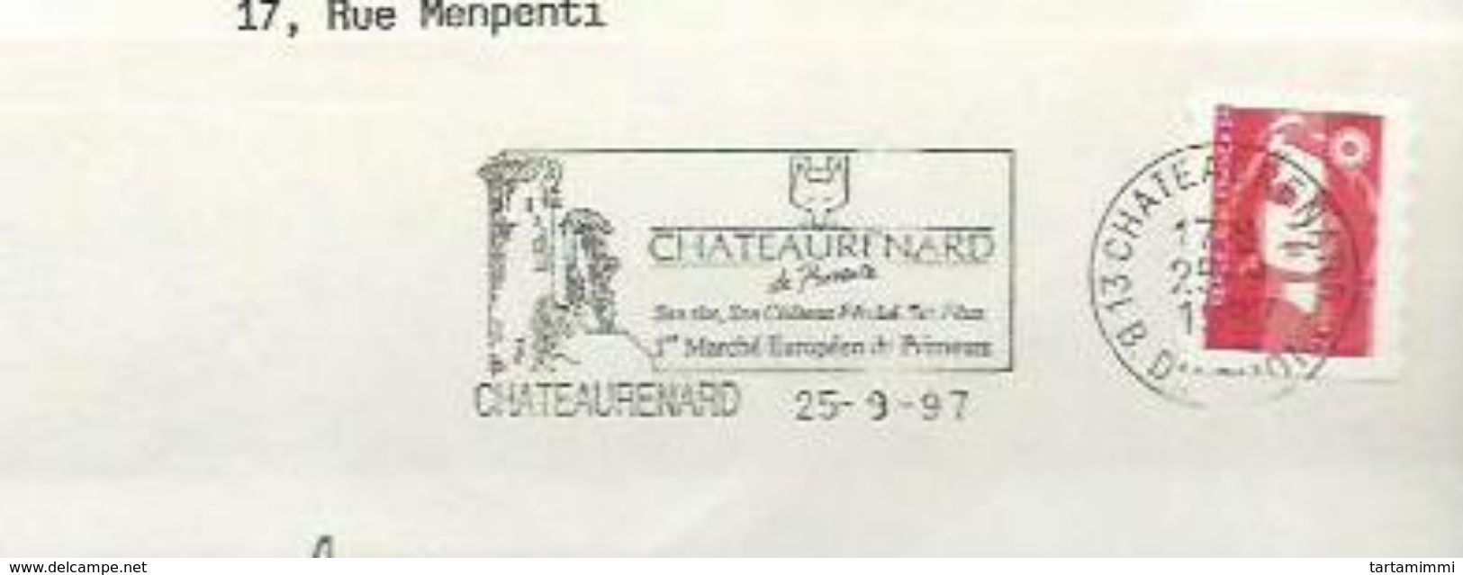 FLAMME MACHINE CANCELLATION  -  FRANCE CHATEAURENARD FOX VOLPE RENARD ZORRO COMPLETE COVER - Other & Unclassified