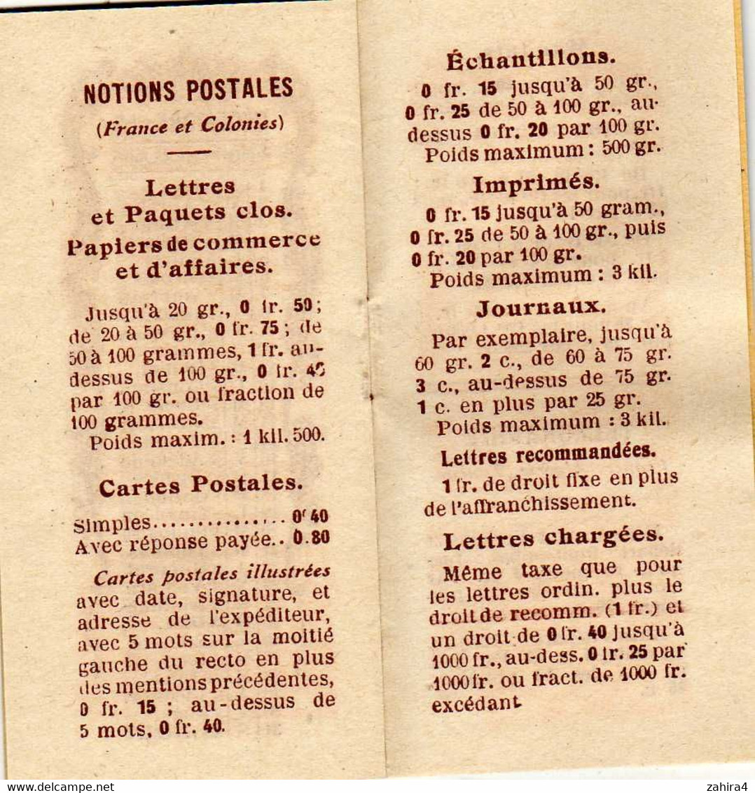 1932 - Petit Almanach Postal Et Télégraphique Notion Postale Lettre CP Echantillon Imprimé Journaux Mandat Télégraphie.. - Autres & Non Classés