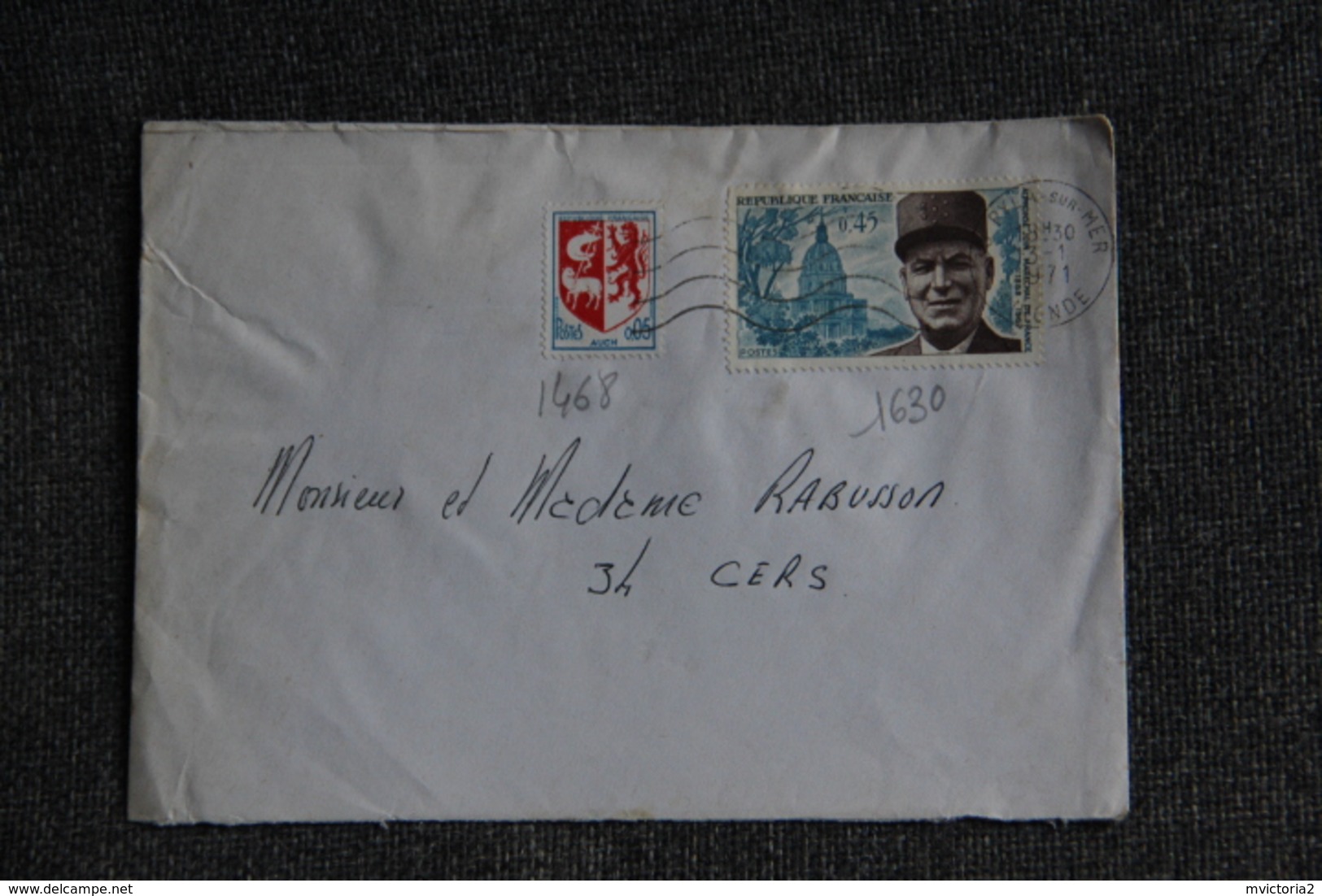 Lettre De PYLA SUR MER - N°1468 Et 1630 - Storia Postale