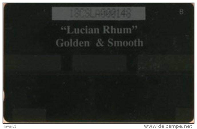 STLUCIA : 018A ???? LUCIAN Rhum (Error Without Value On Card)RARE USED - Santa Lucía