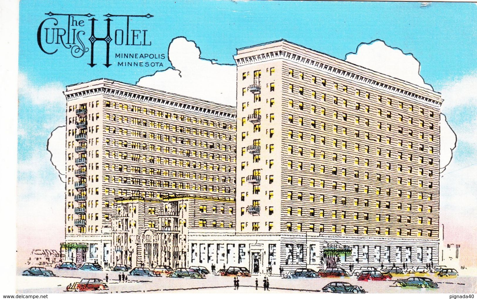 Cp , ÉTATS-UNIS , MINNEAPOLIS , The Curtis Hotel , Largest In Northwest - Minneapolis