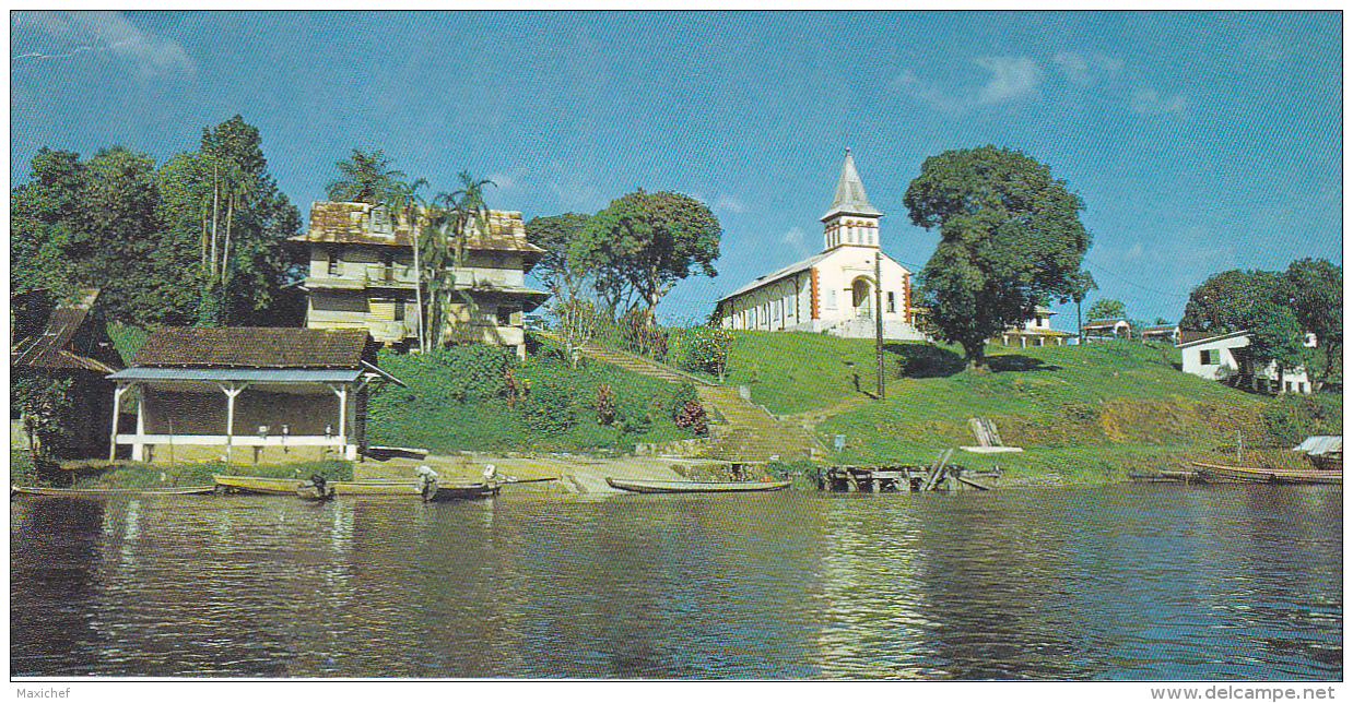 Guyane Fançaise - Comte - Le Village De Roura - Carte Panoramique (104 X 208mm) Circ Sans Date, Sous Enveloppe - Autres & Non Classés