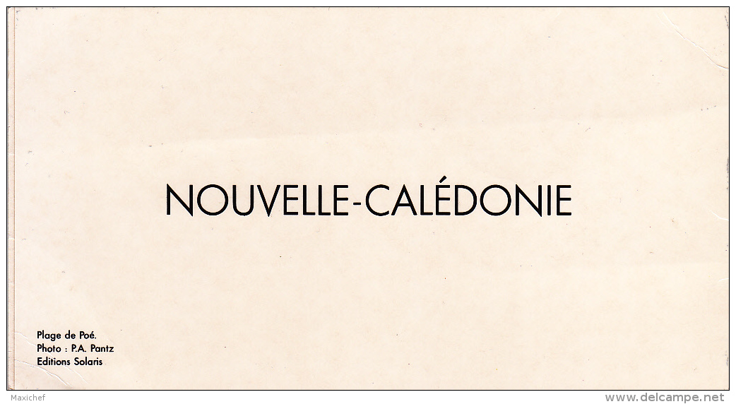 Carte Double (93 X 174 Mm) Meilleurs Voeux - Plage De Poé - Message Voeux 1993 à L'intérieur, Circ Sous Enveloppe - Nouvelle Calédonie