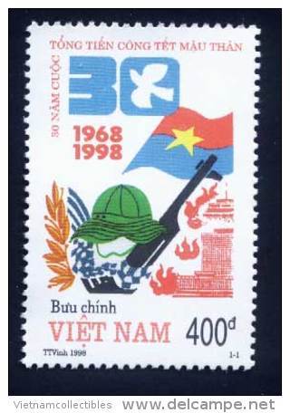 Vietnam Viet Nam MNH Perf Stamp 1998 : 30th Anniversary Of "Tet Mau Than" General Offensive / Flag (Ms770) - Vietnam