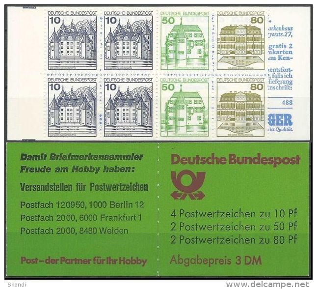 DEUTSCHLAND 1982 Mi-Nr. MH 24 C Markenheft/booklet ** MNH - 1971-2000