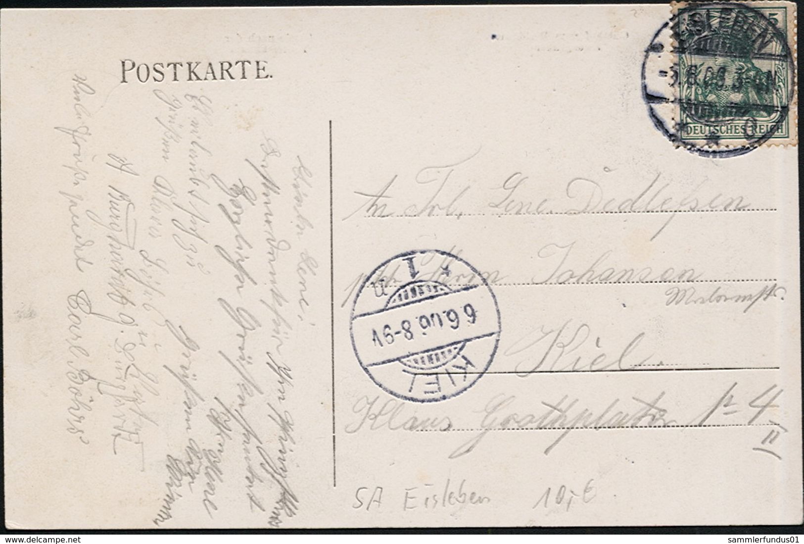 AK/CP Bischofrode   Eisleben    Gel./circ.  1906   Erhaltung/Cond.  2  Nr. 00234 - Eisleben