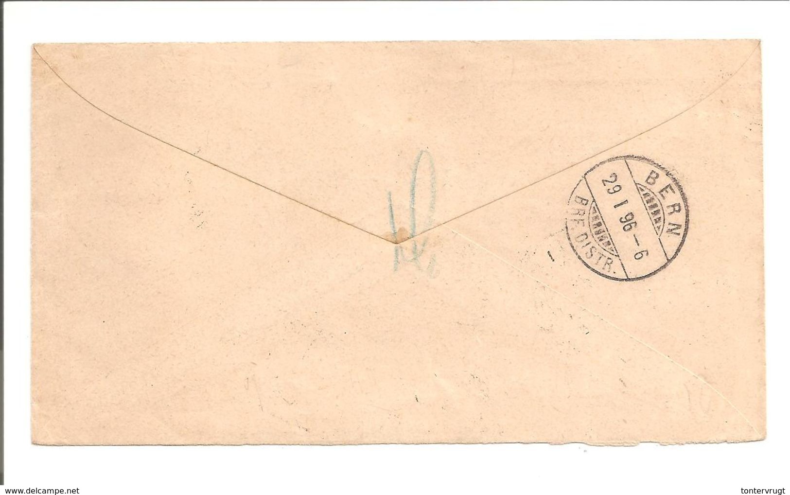 Aangetekend Weltevreden>Bern. Envelop G8 + NVPH 2x23 Hangend Haar - Netherlands Indies