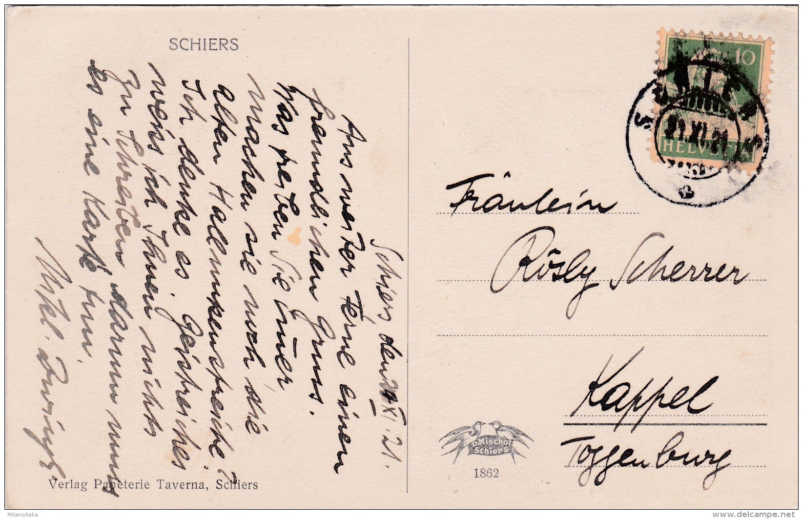 Bergfrühling (Gyrenspitz 2397 M) - Schiers (1862) * 21. XI. 1921 - Schiers