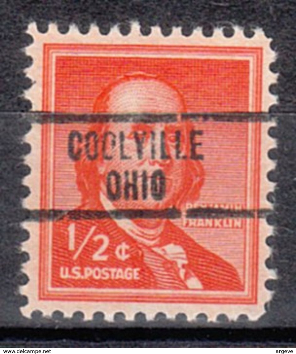 USA Precancel Vorausentwertung Preo, Locals Ohio, Coolville 734 - Vorausentwertungen