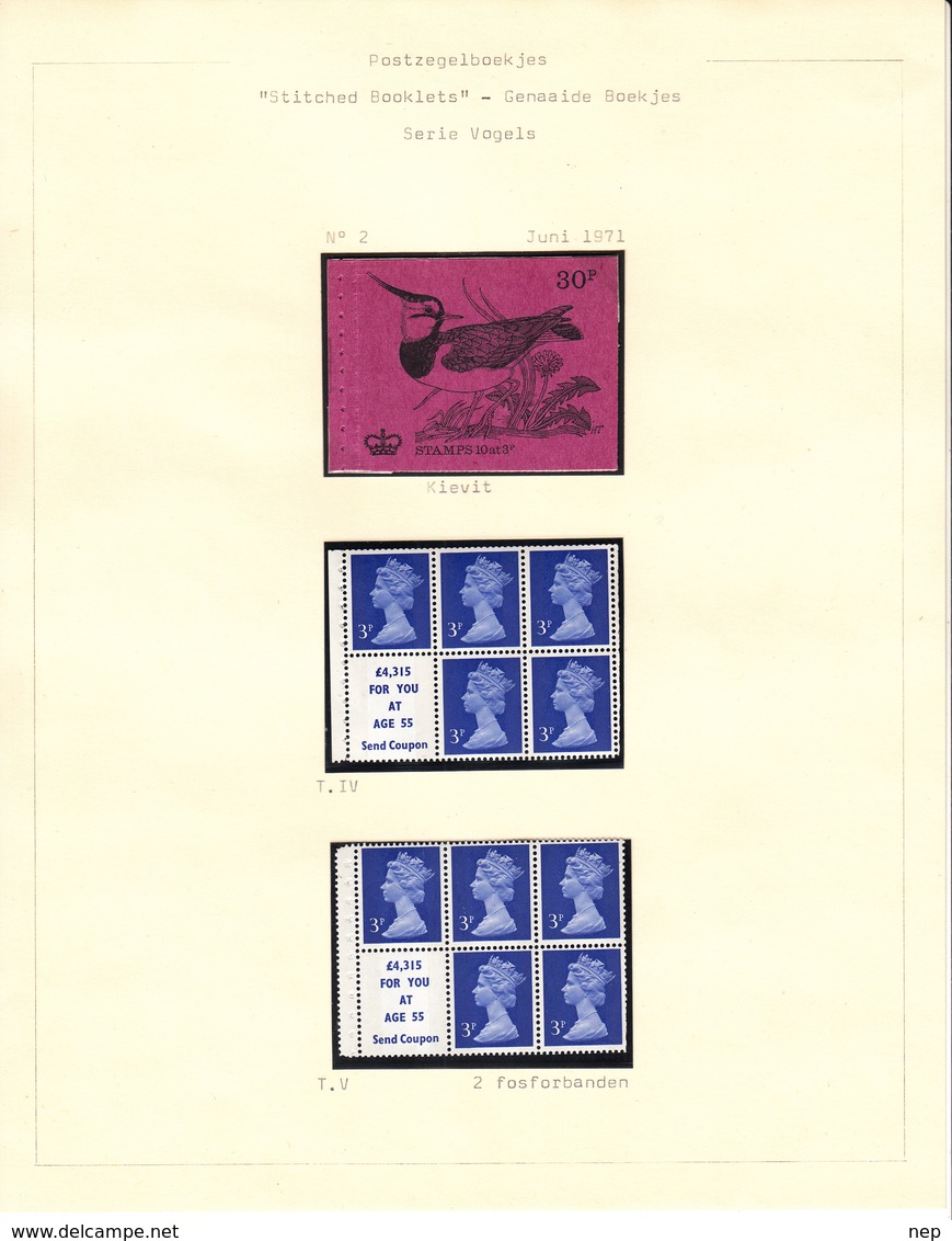 GROOT-BRITTANNIË - Michel - 1971 - Nr  566 C/R Type IV + V (H-BLATT 68) - MNH** - Markenheftchen