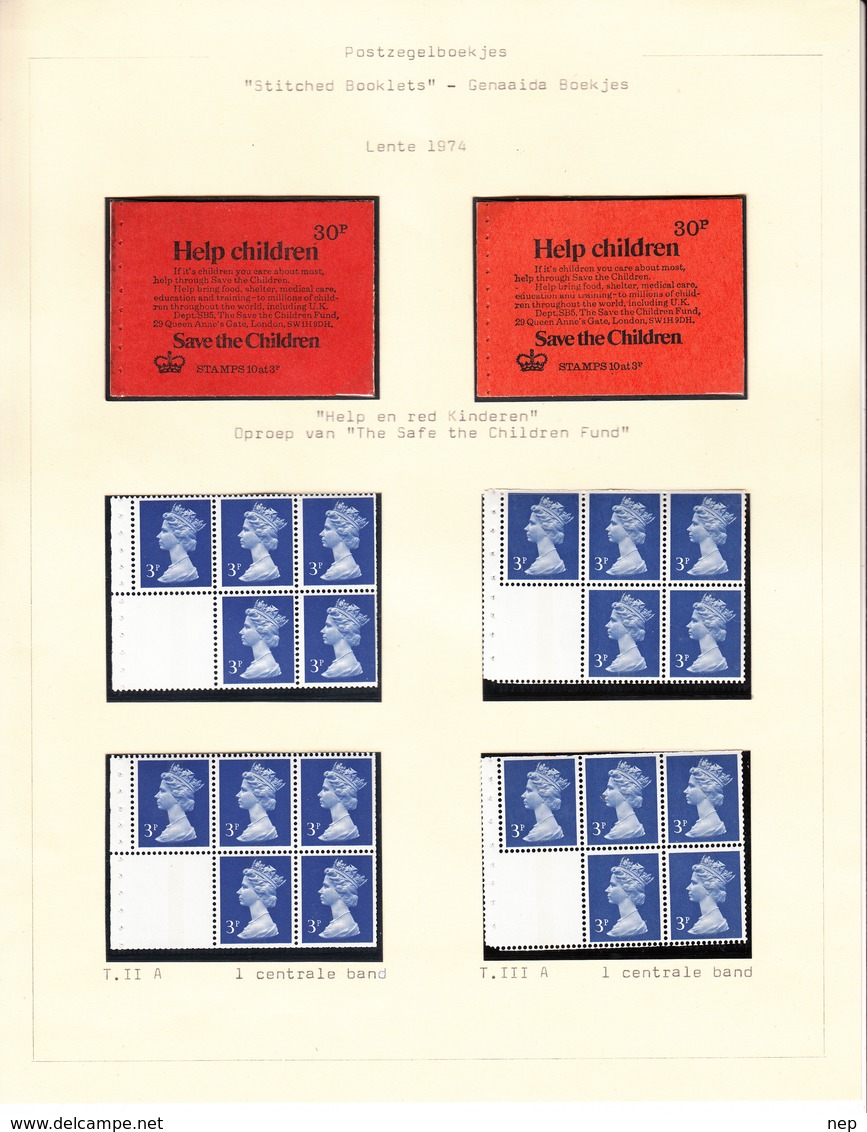 GROOT-BRITTANNIË - Michel - 1971 - Nr  566 C/R Type IIA + IIIA (H-BLATT 68) - MNH** - Cuadernillos