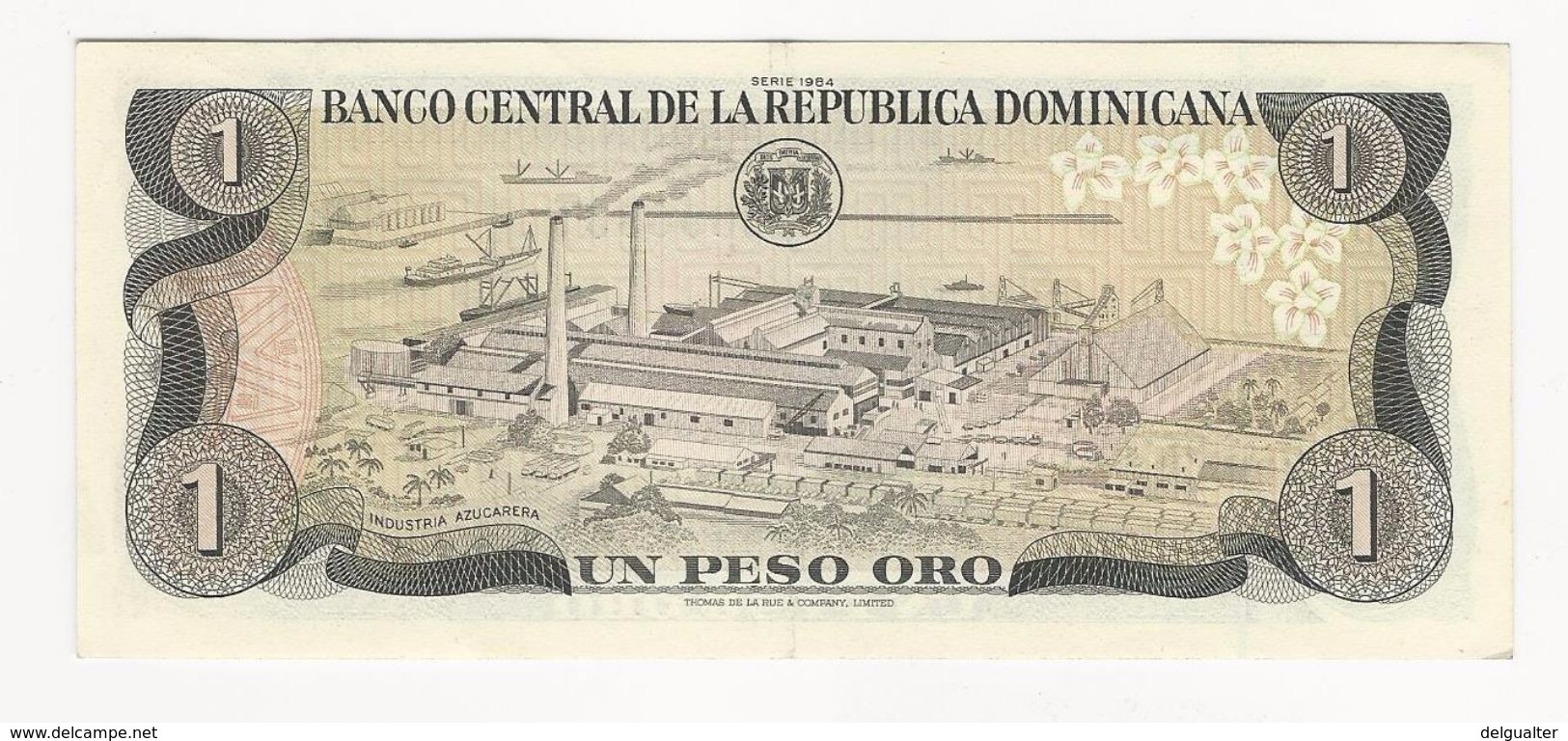 Dominicana 1 Peso 1984 Almost UNC - Dominicana