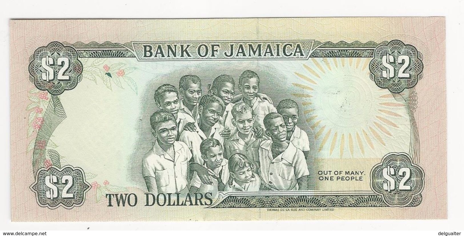 Jamaica 2 Dollars 1993 UNC - Jamaica