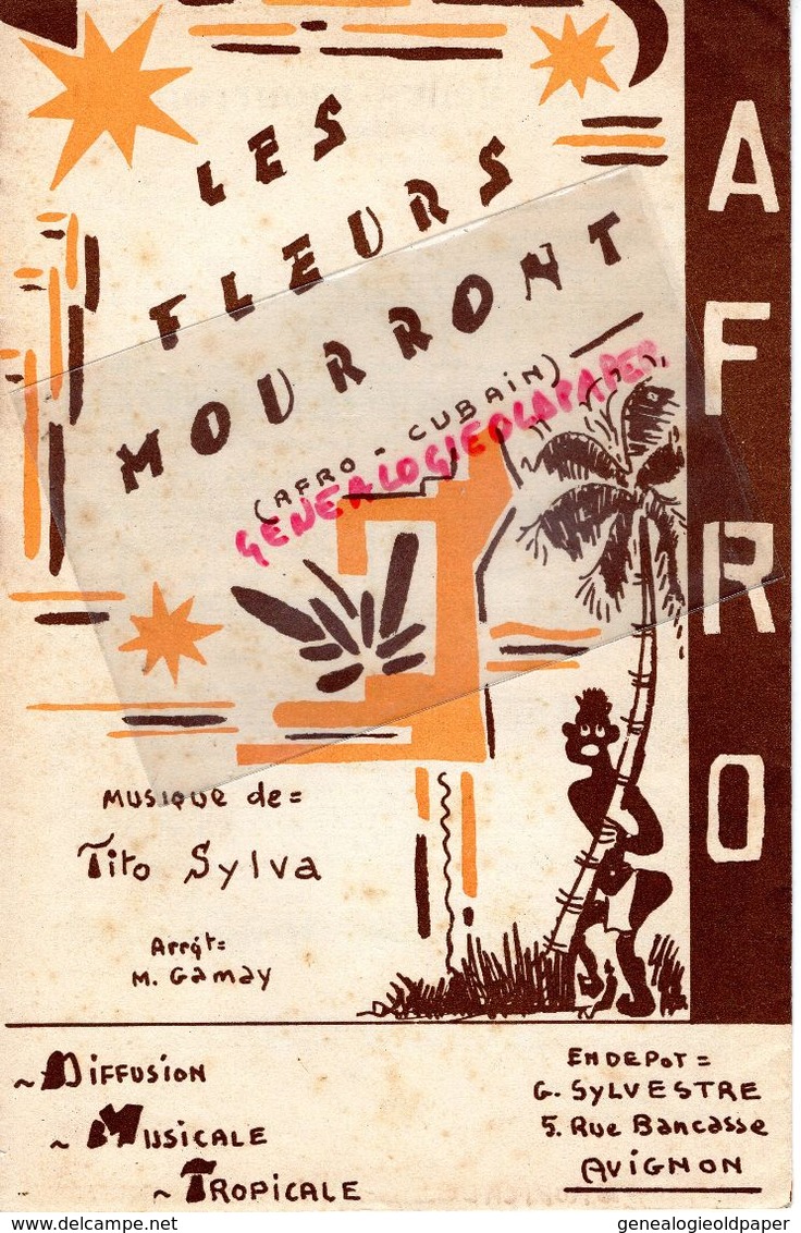 84- AVIGNON- RARE PARTITION BOLERO-Y ANO NUEVO-TITO SYLVA-DIFFUSION MUSICALE TROPICALE-G. SYLVESTRE 5 RUE BANCASSE- - Noten & Partituren