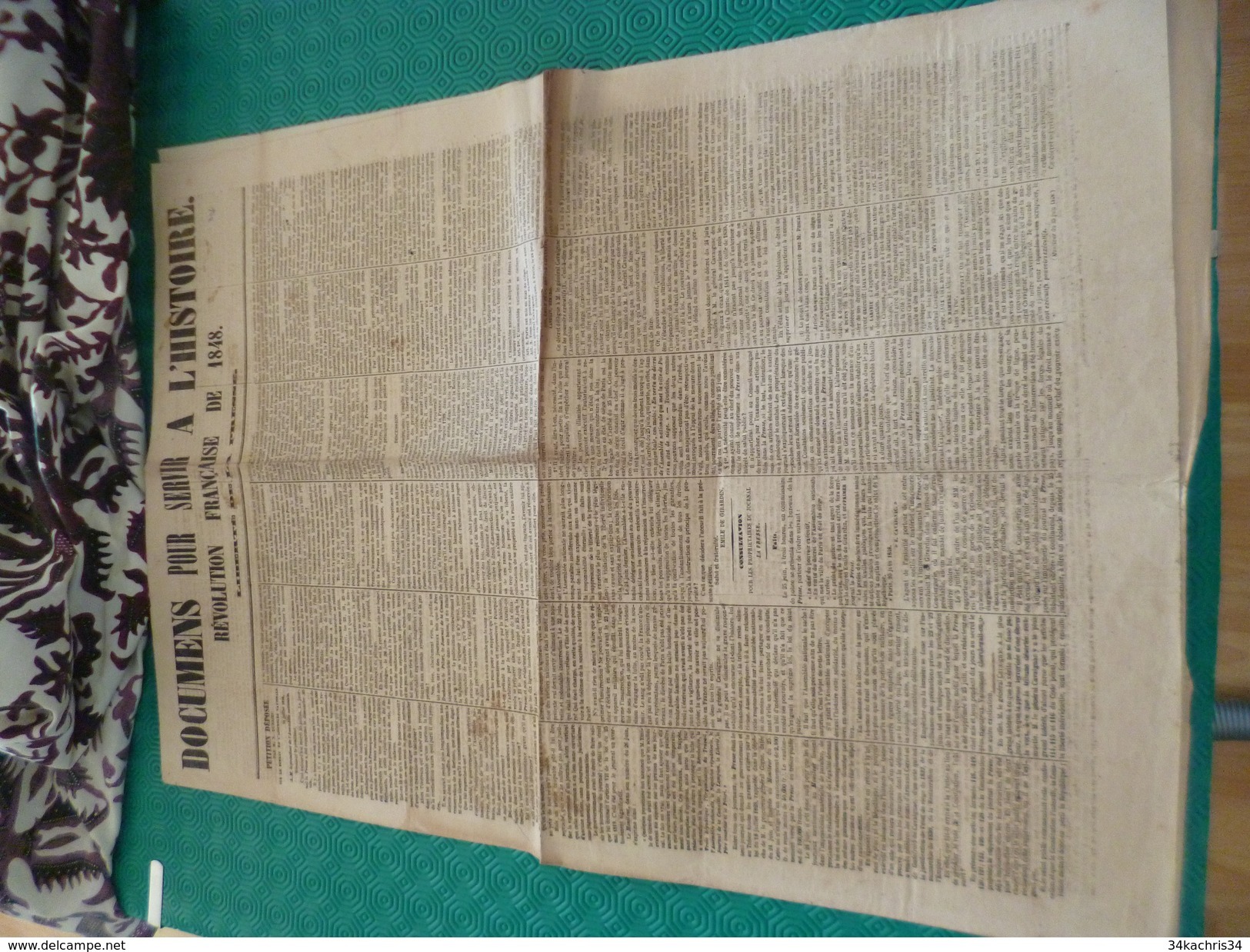 Journal Révolution Française De 1848 Documents Pour Servir à L'histoire. Liberté Presse - 1850 - 1899