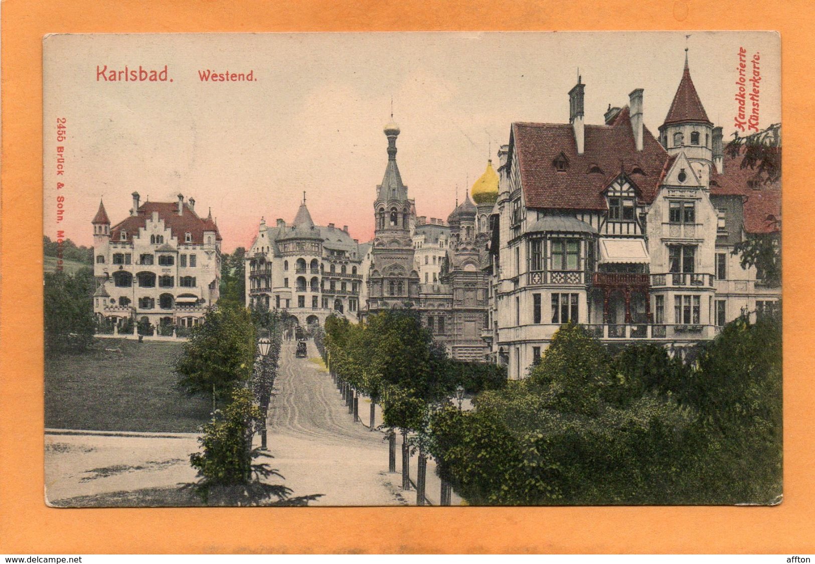 Karlsbad 1905 Postcard - República Checa