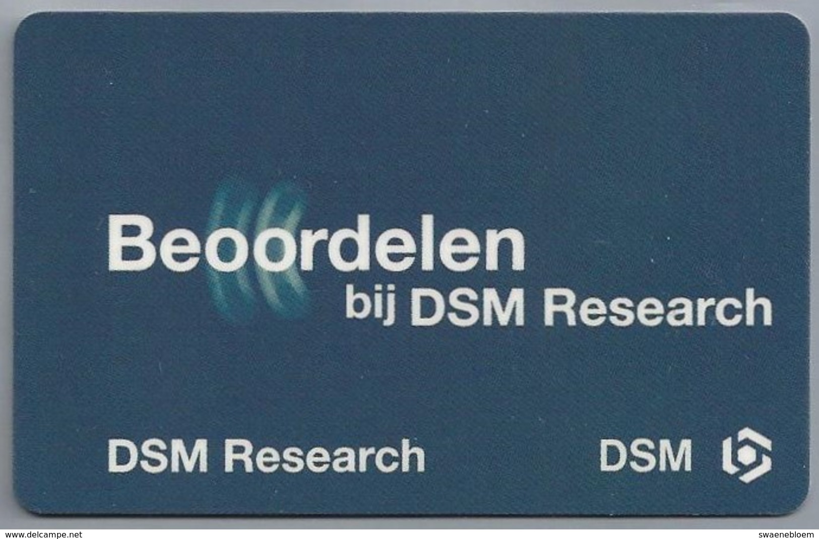 NL.- Telefoonkaart Beoordelen Bij DSM Research. - Zonder Classificatie